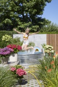 tuin hortensia, zomer, 2023, tuinieren, model, mix, tuin, zwembad