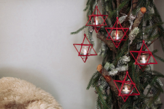 Wildlife_Garden_WG332_WG330_Tealightholder_in_-red_star_-feeder_christmas23_lifestyle